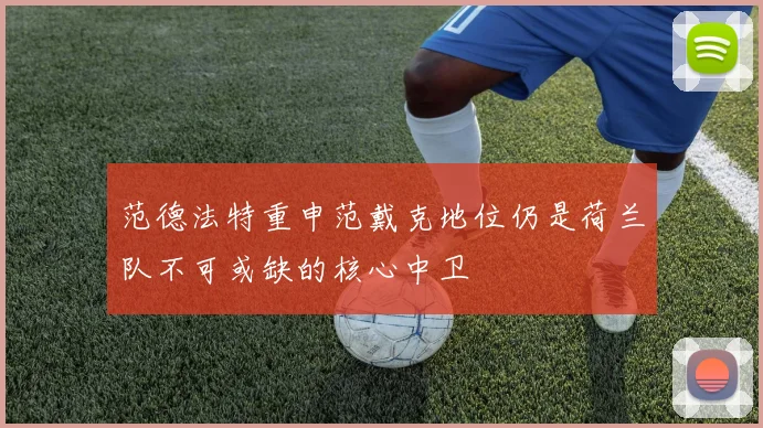范德法特重申范戴克地位仍是荷兰队不可或缺的核心中卫